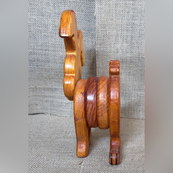 Vintage Handmade Wood Bunny Rabbit Kitsch Rustic Weird Farm Core AS IS READ - Picture 3 of 8